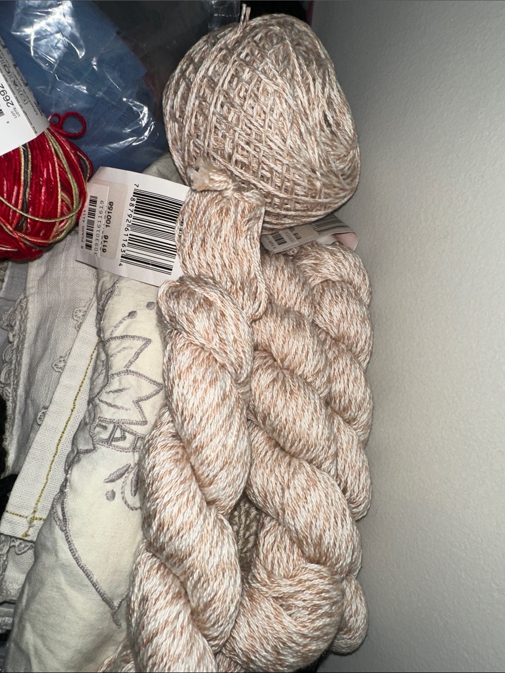 Neutral Beige-Cream Handcrafted Yarn Bundle -
